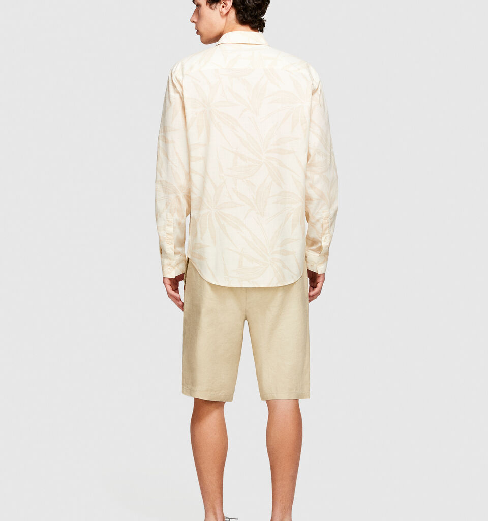 Printed shirt - men's regular fit shirts - Beige | Sisley image number 3